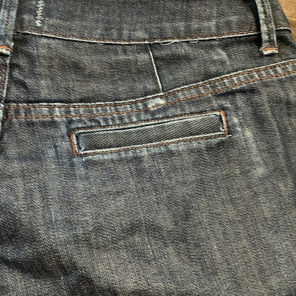 Found Denim mini skirt, distressed, raw hem. Small - Picture 6 of 8